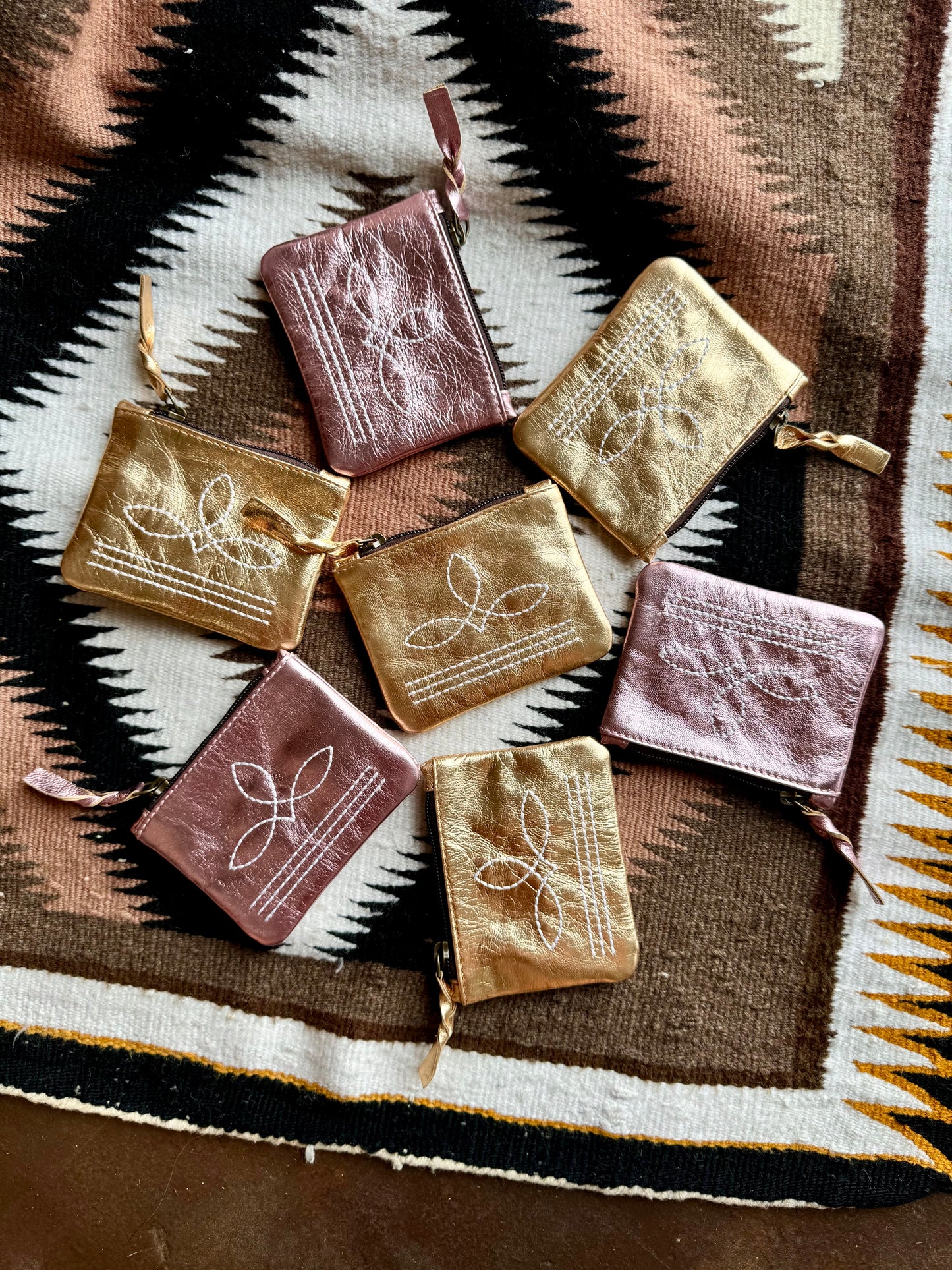 The Brillante Boot Stitch Pouch