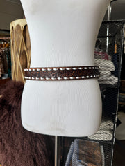 Vintage Brown Buckstitch