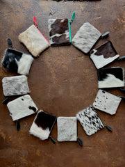 Cowhide Zip Pouch