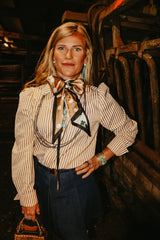 The Howdy Hanny Stripe Pearl Snap