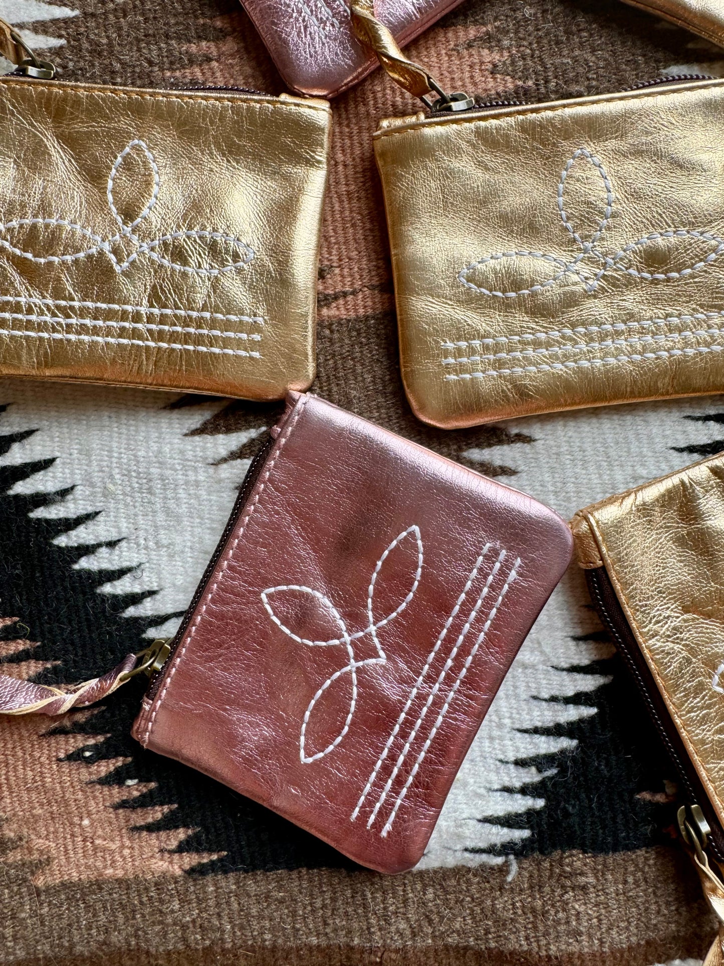 The Brillante Boot Stitch Pouch