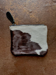 Cowhide Zip Pouch