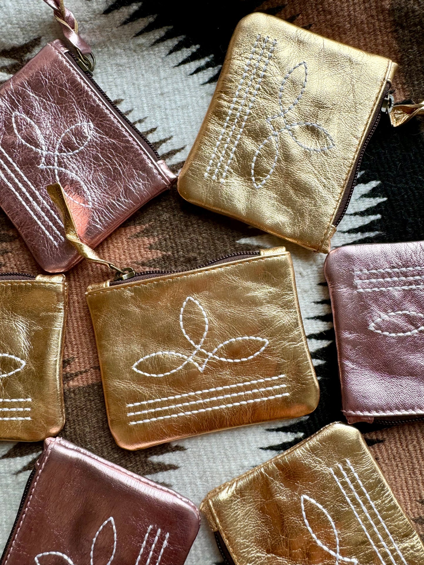 The Brillante Boot Stitch Pouch
