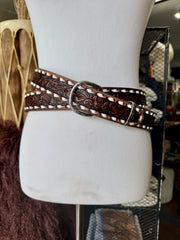 Vintage Brown Buckstitch