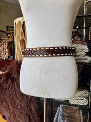 Vintage Brown Buckstitch