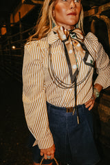 The Howdy Hanny Stripe Pearl Snap