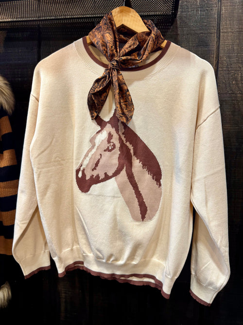 The Yoakum Horse Sweater