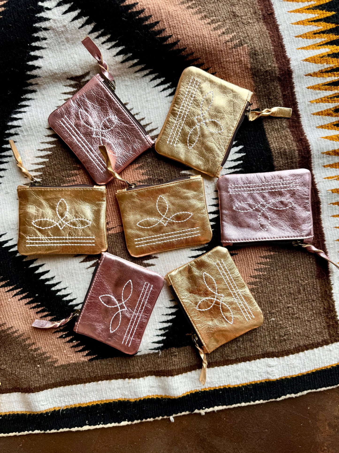 The Brillante Boot Stitch Pouch