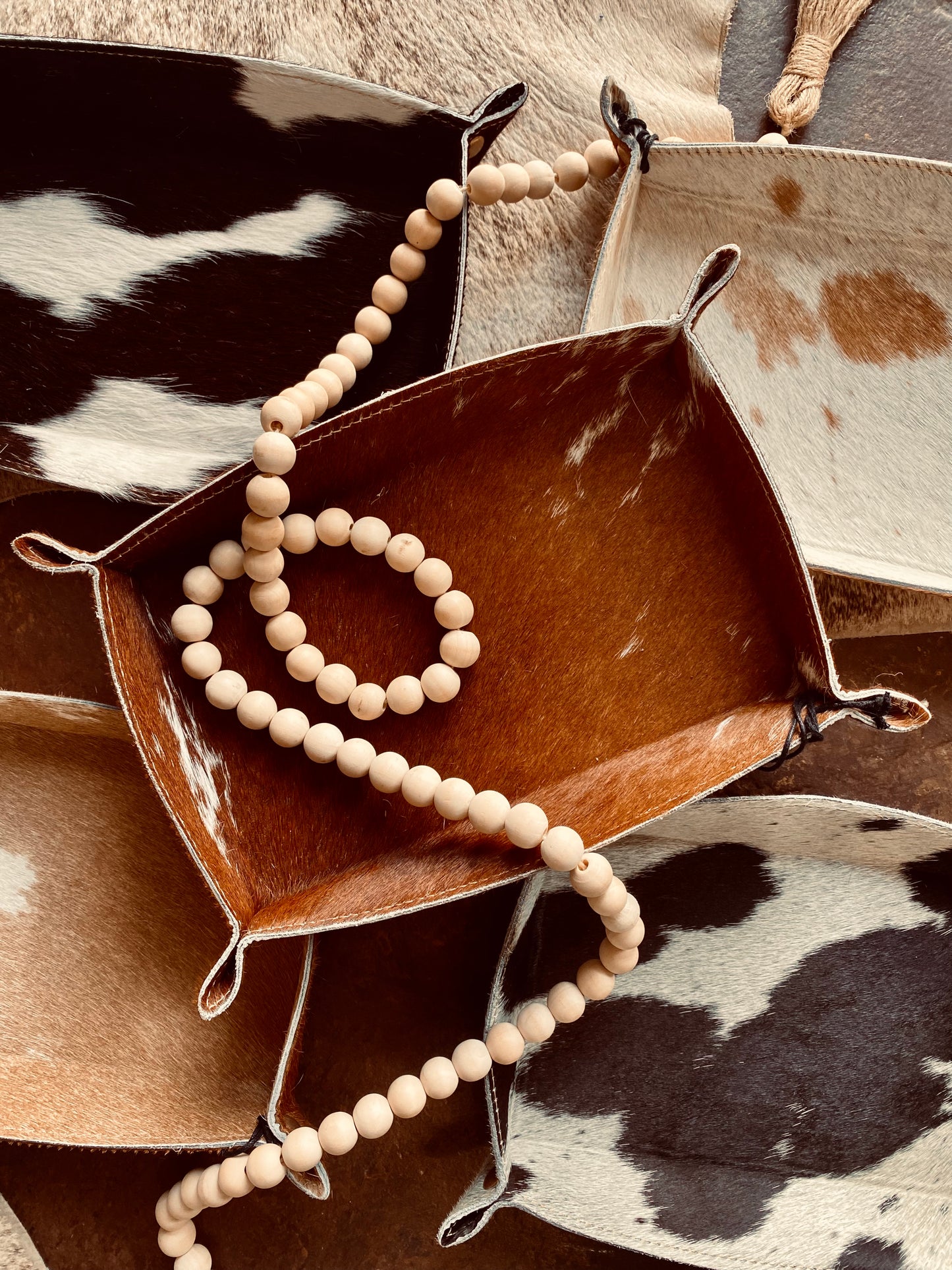 Cowhide Catch-All RECTANGLE