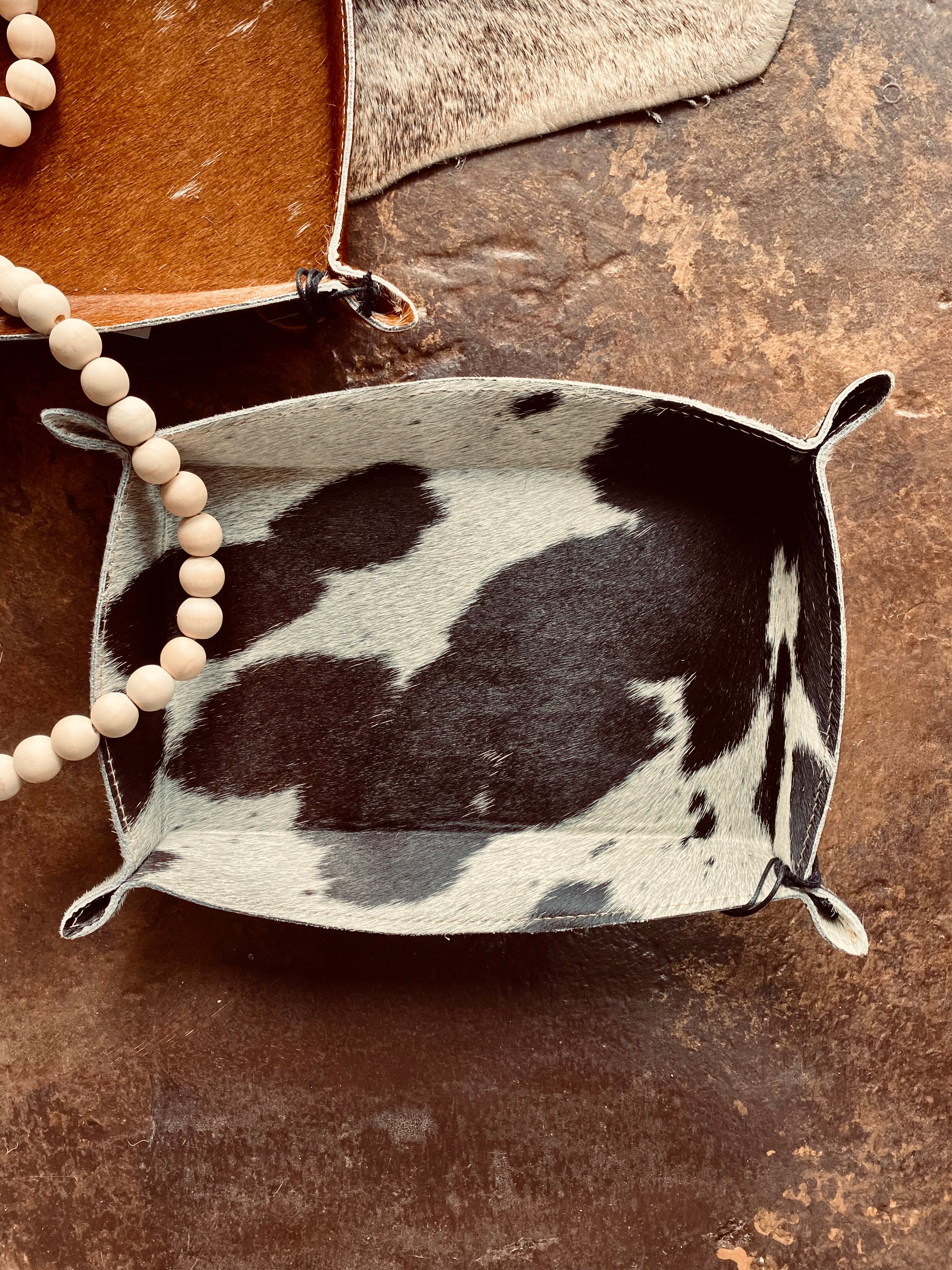 Cowhide Catch-All RECTANGLE