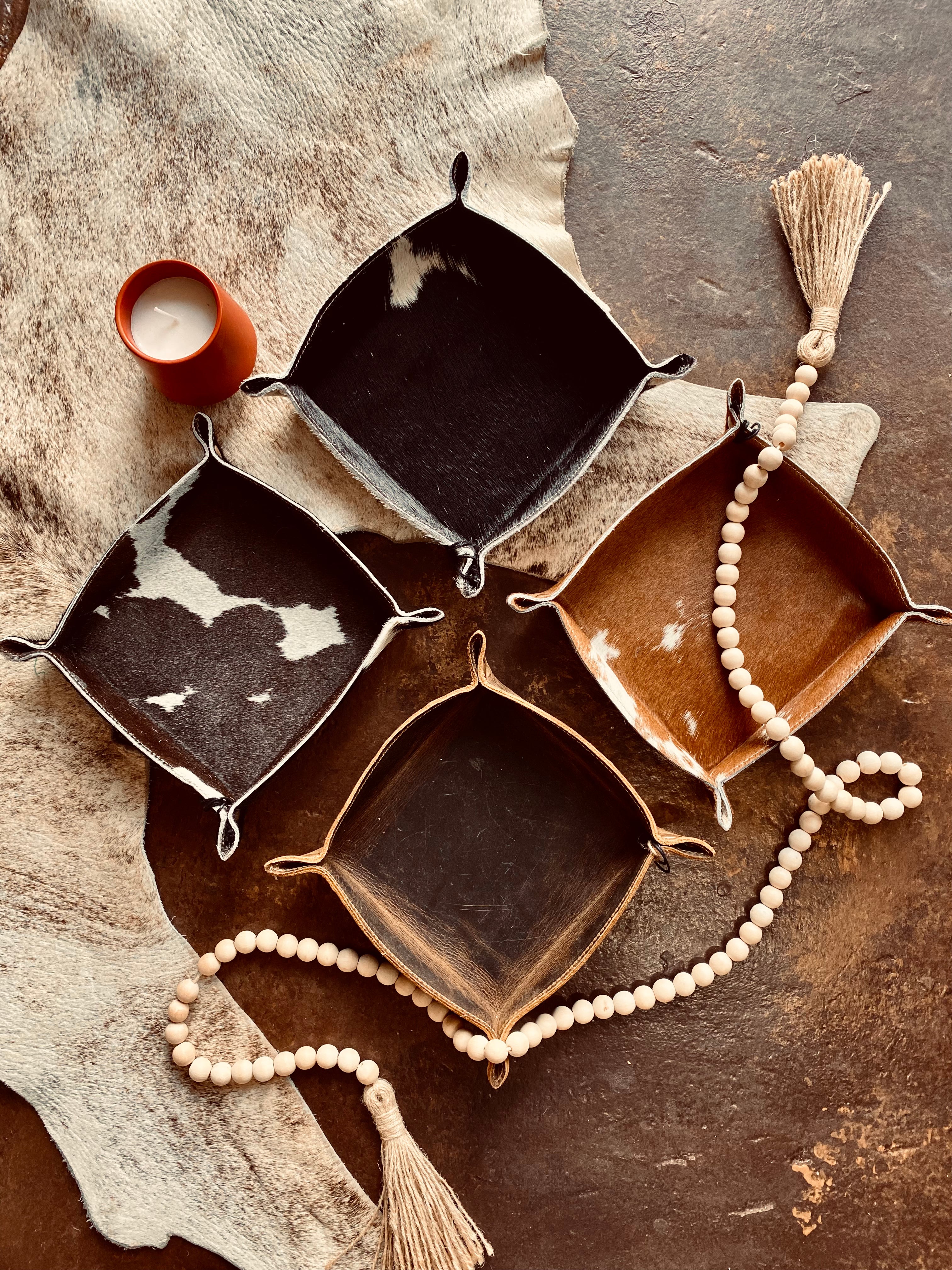 Cowhide Catch-All SQUARE