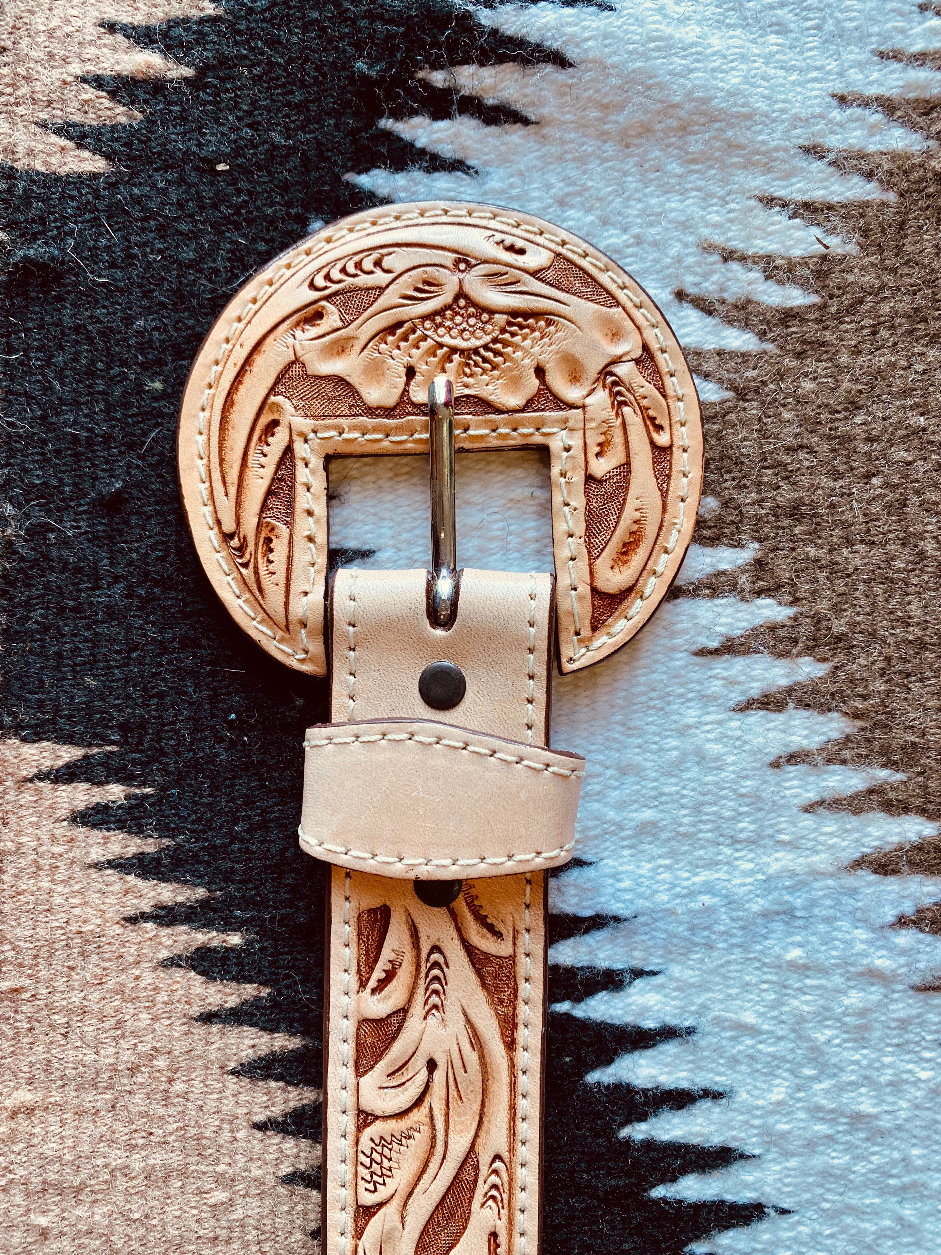 The Beverly Tooled Belt – Western Vogue Boutique